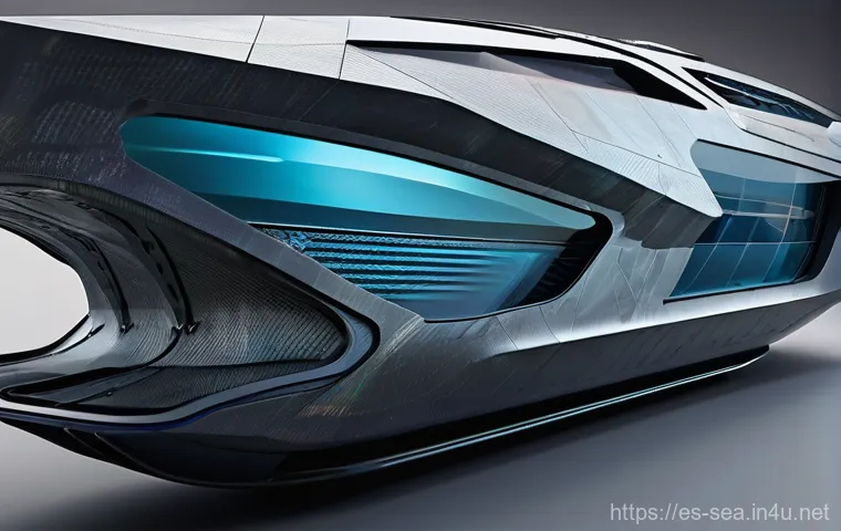 해양공학 해양 신소재 개발 - **Prompt 1: Futuristic Marine Vessel Hull Section with Advanced Materials**
    "A close-up, highly ...