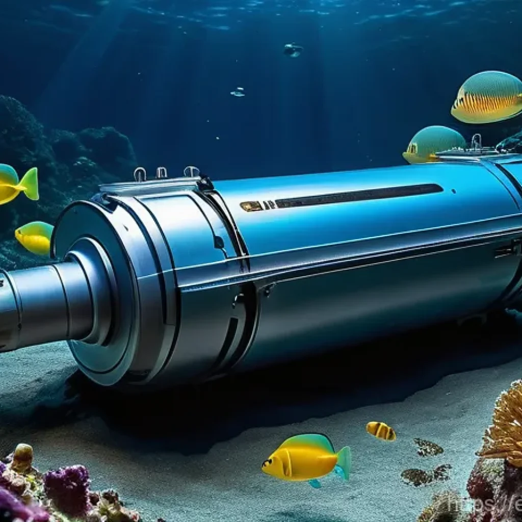 해양공학 해양연구소 동향 - **Prompt: Autonomous Underwater Exploration Robot in a Bioluminescent Deep-Sea Trench**
    A highly...