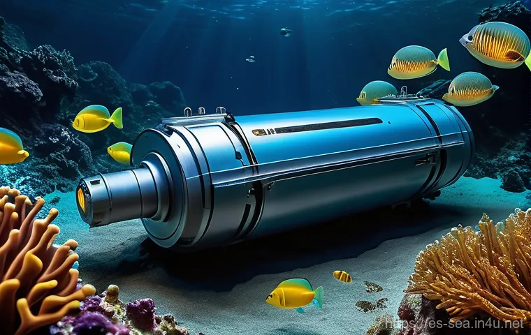 해양공학 해양연구소 동향 - **Prompt: Autonomous Underwater Exploration Robot in a Bioluminescent Deep-Sea Trench**
    A highly...
