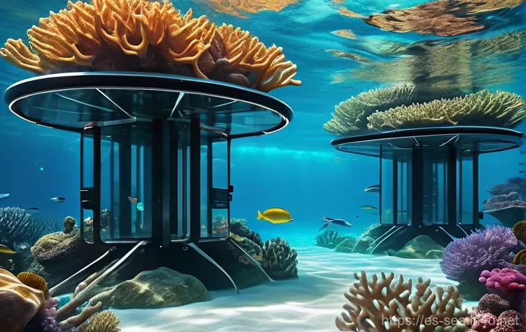 해양공학 해양 의사결정 시스템 - **Prompt 2: Futuristic Smart Port Operations**
    An aerial view of a highly efficient, bustling sm...