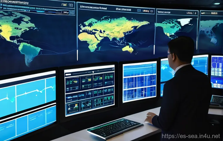 해양공학 소프트웨어 활용 - **Prompt: Futuristic Naval Architect's Studio**
    "A highly detailed, realistic image of a modern ...