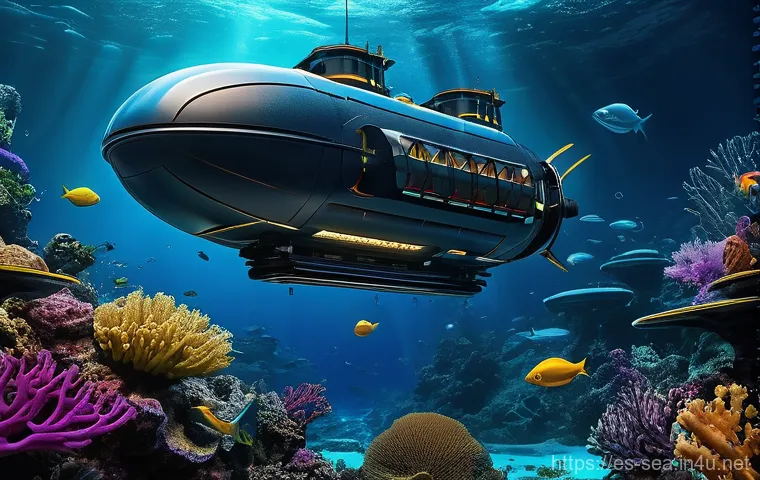 해양공학 소프트웨어 활용 - **Prompt: AI-Powered Maritime Control Center**
    "An intricate, high-tech control room bustling wi...