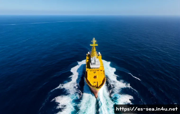 Home 17 해양공학 해양 탐사선 기술 - Photorealistic deep-sea exploration vessel operating above the Atlantic Ocean near the Spanish coast...